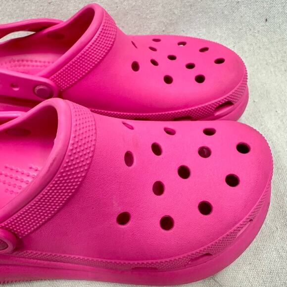 Crocs Classic Crush Platform Clog in Juice pink women size 9 mens 7 - Picture 7 of 13